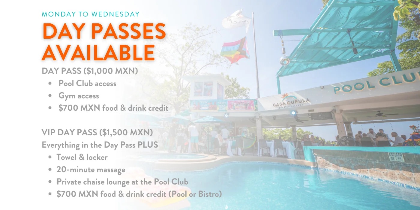 DAY PASSES AVAILABLE