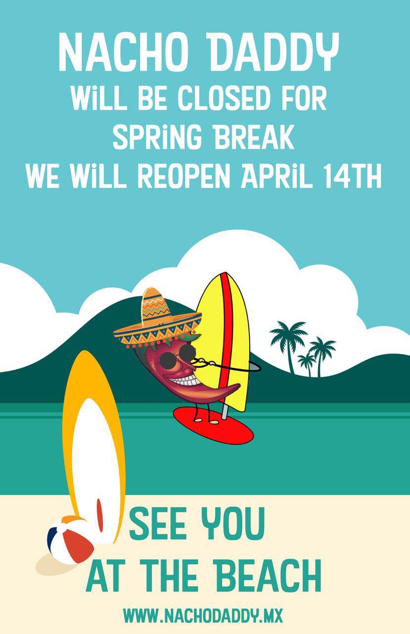 Closed for Spring Break