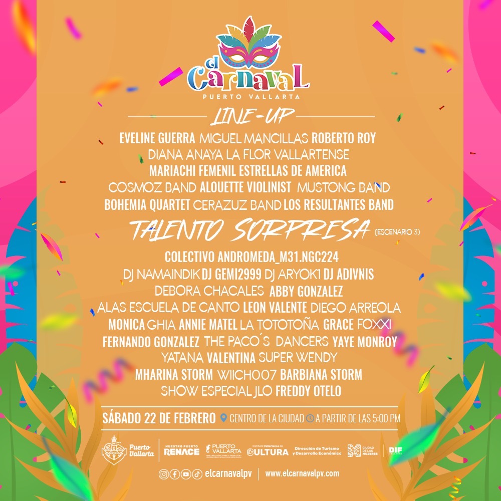 Puerto Vallarta Carnival Line-Up