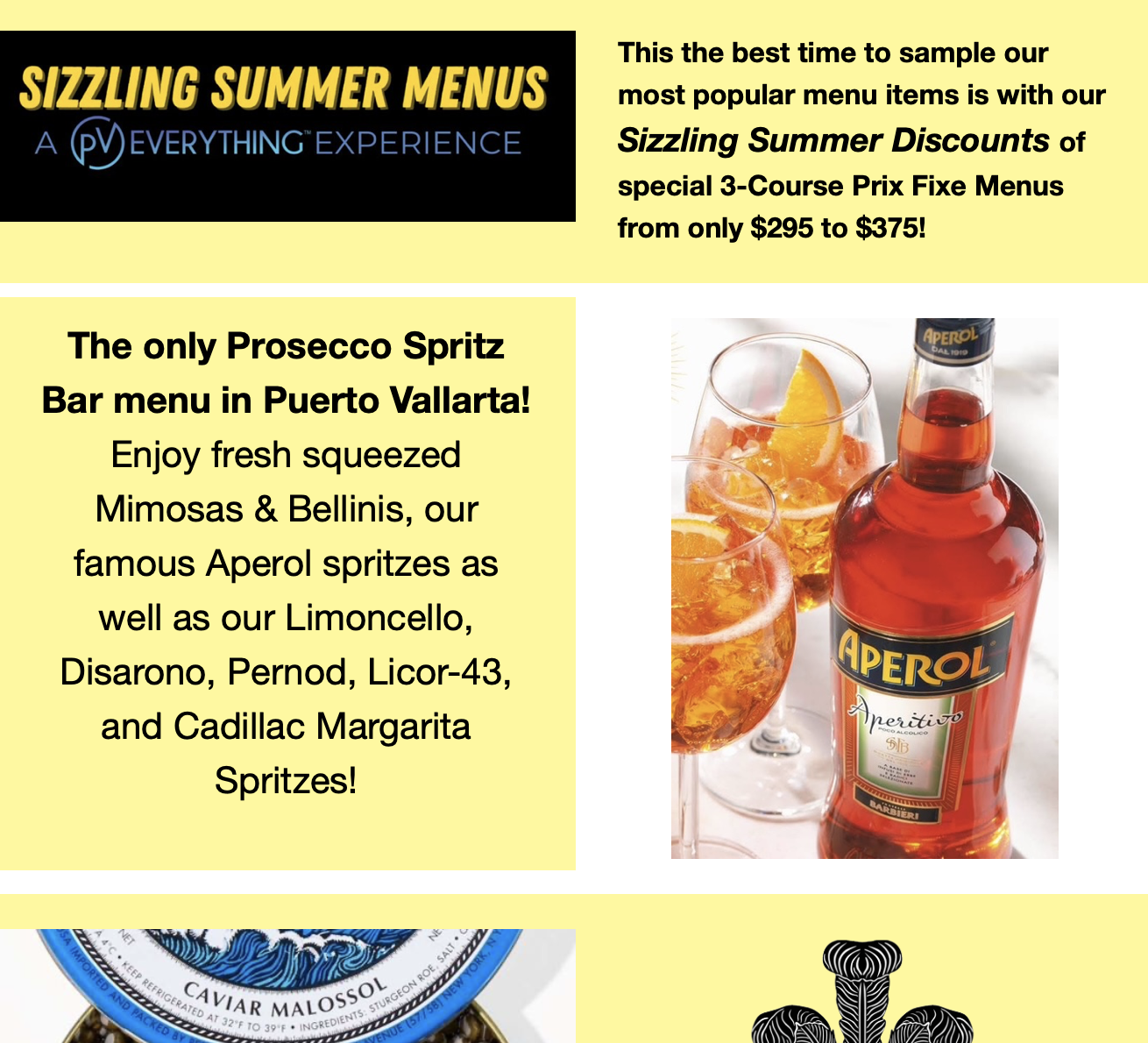 Sizzling Summer Menus