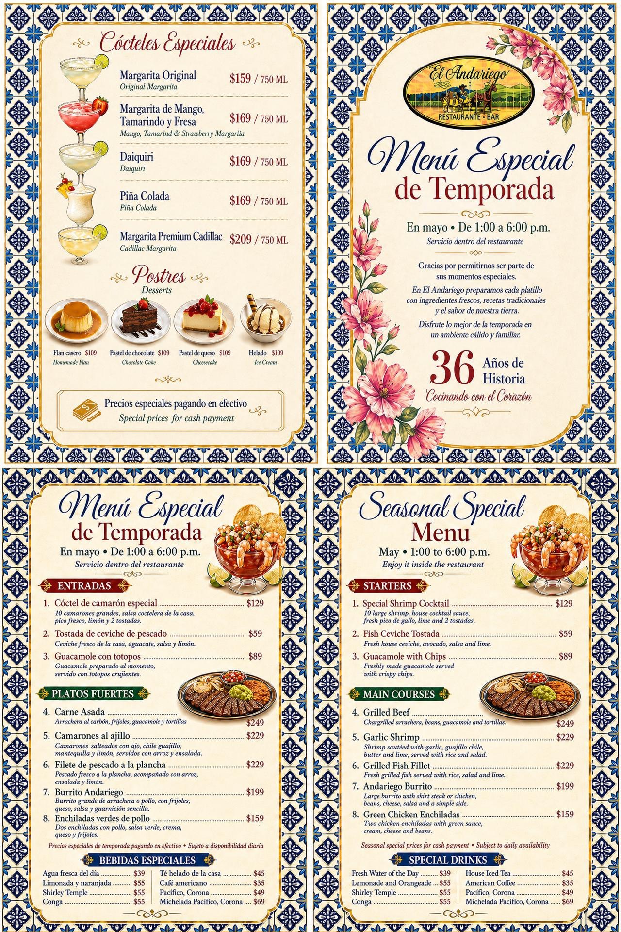 Special Season Menu
