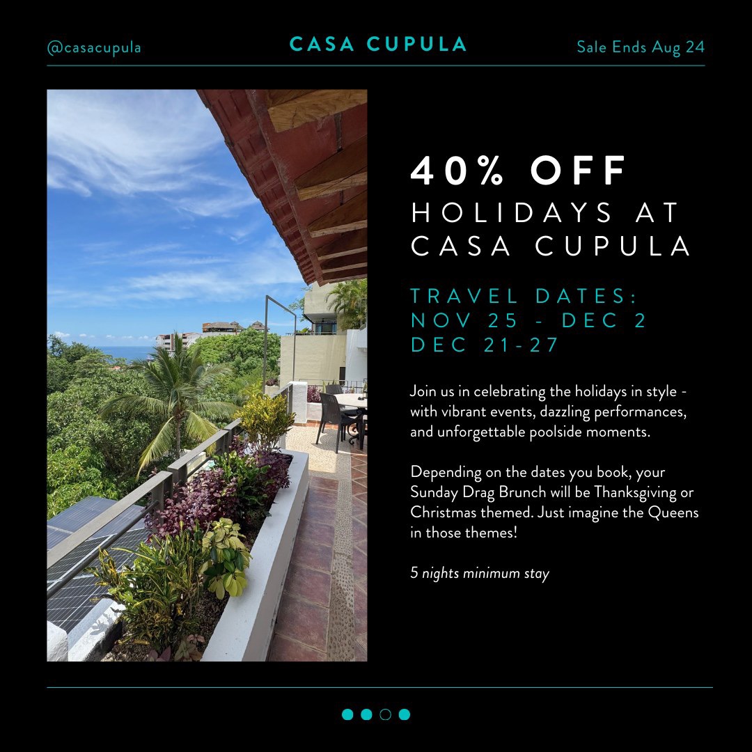 40% Off Holidays At Casa Cupula