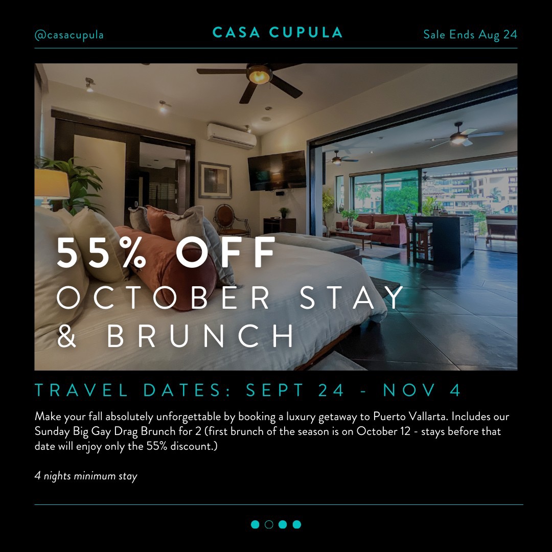 55% OFF October Stay & Brunch