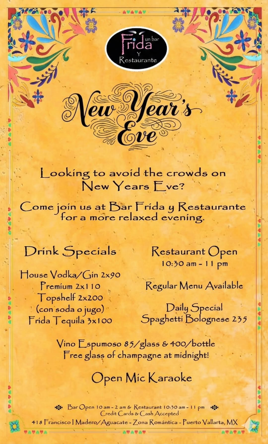 Celebración de Añ Viejo