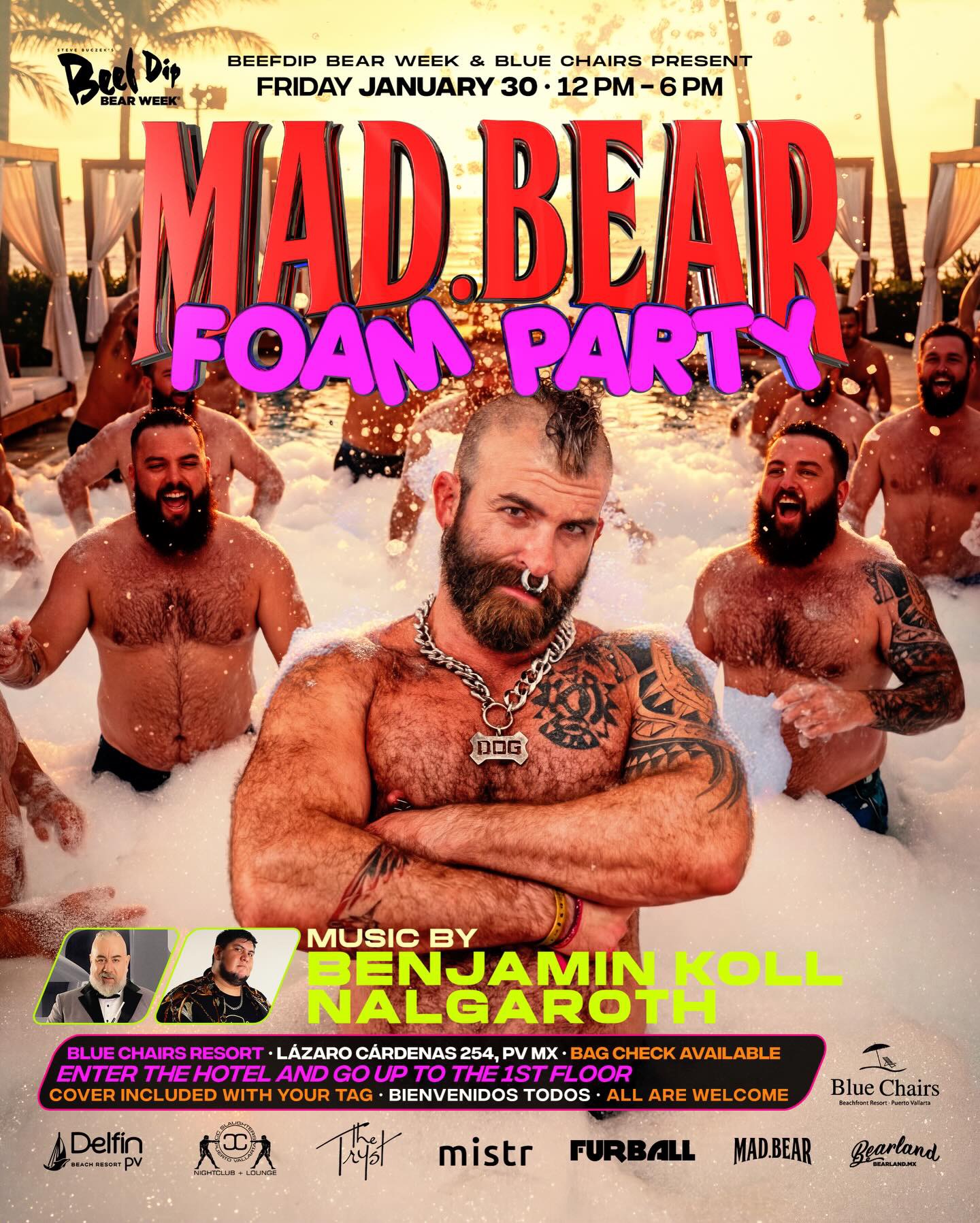 MAD.BEAR FOAM POOL PARTY