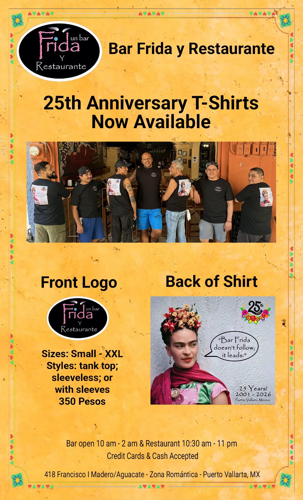 25th Anniversary T-Shirts