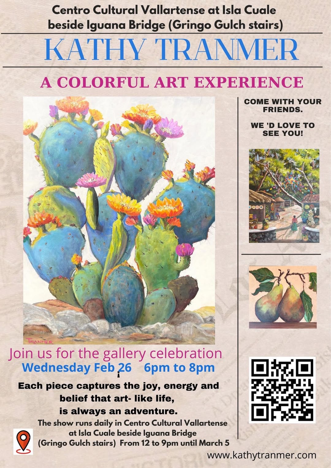 Kathy Tranmer Art Show - A Colorful Art Experience