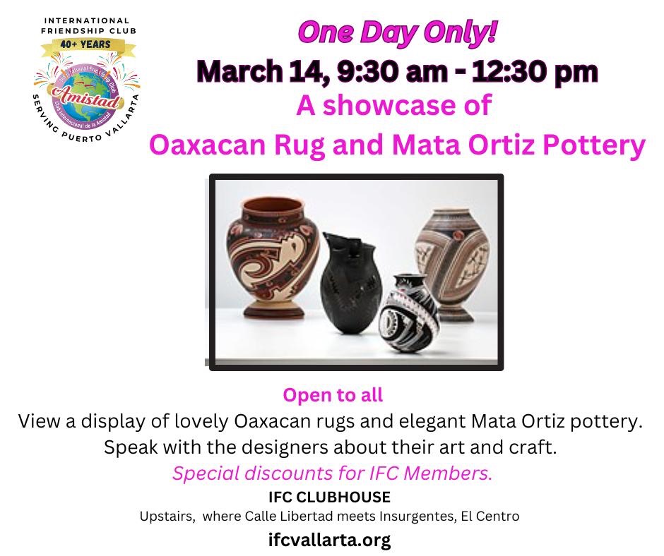 A Showcase of Oaxacan Rug and Mata Ortiz Pottery