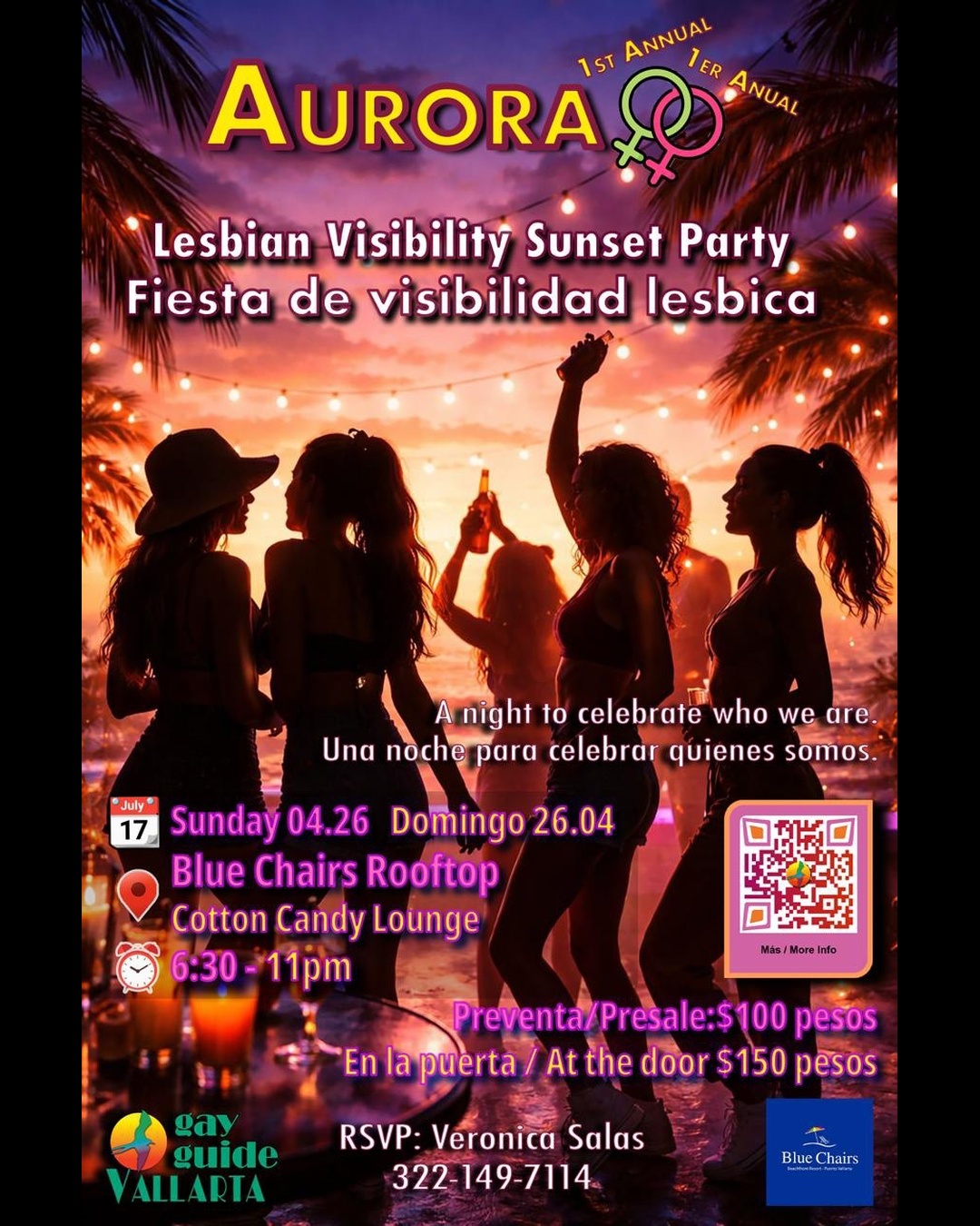 Aurora - The first annual celebration of lesbian visibility in Puerto Vallarta.