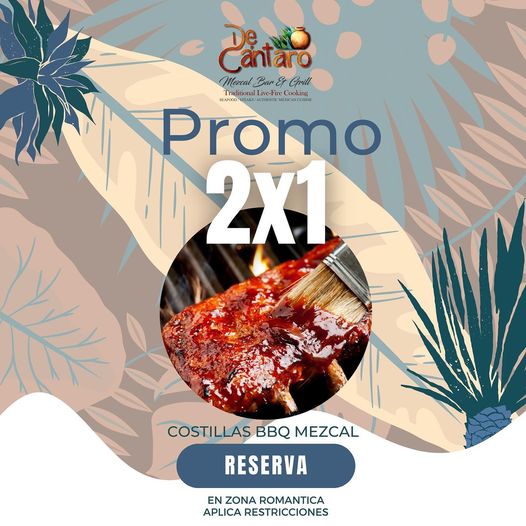 Promo 2 x 1 BBQ Mezcal Ribs