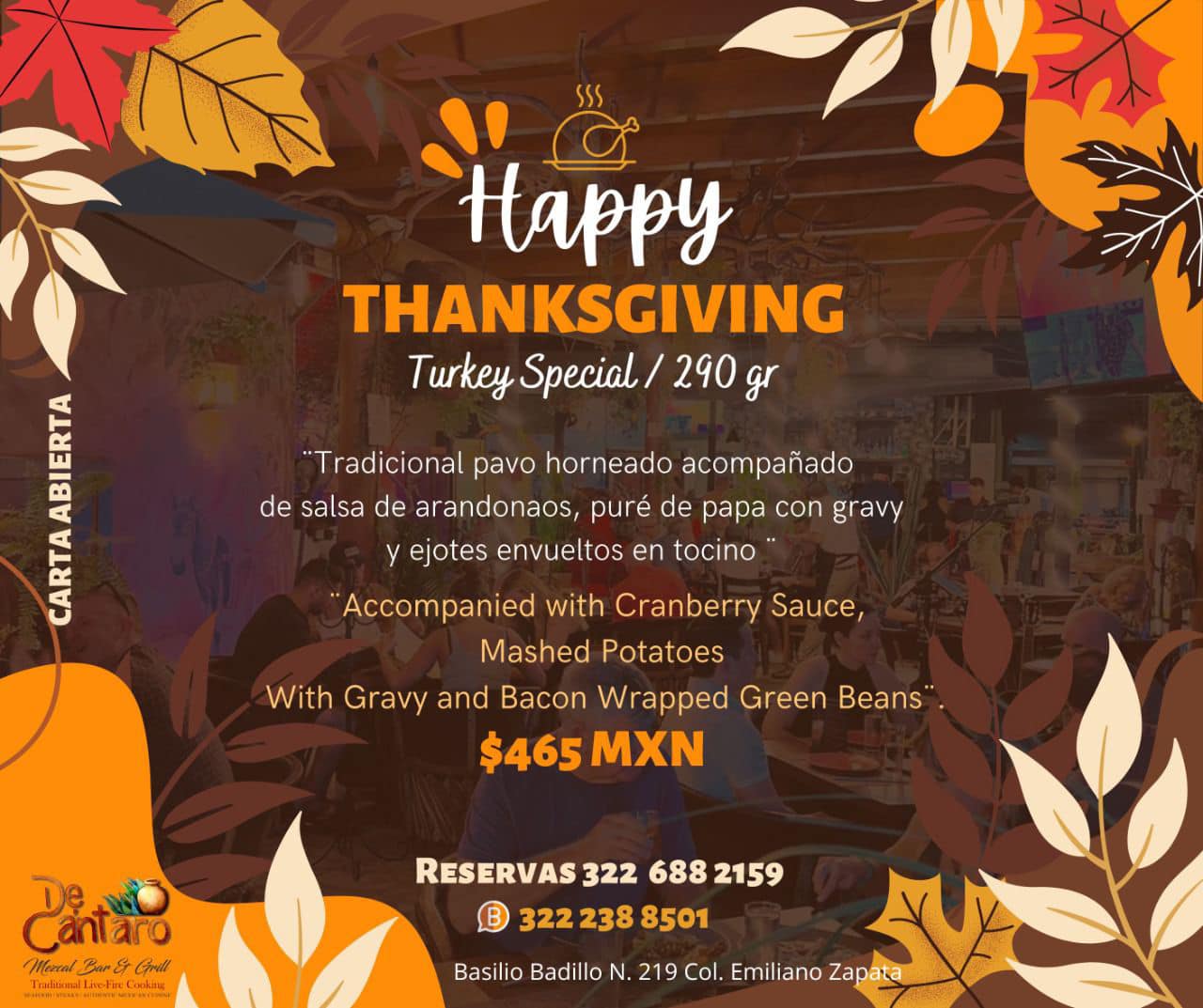 Thanks Giving at DeCantaro
