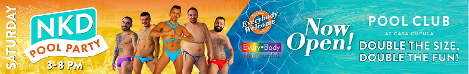 Naked Pool Party Saturdays 3-8